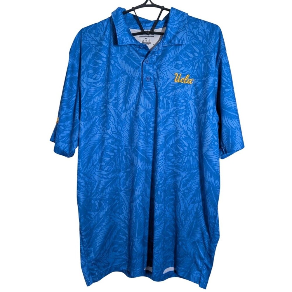 Champion UCLA Bruins Polo Shirt Mens XL Blue Tropical Hawaiian Golf NCAA